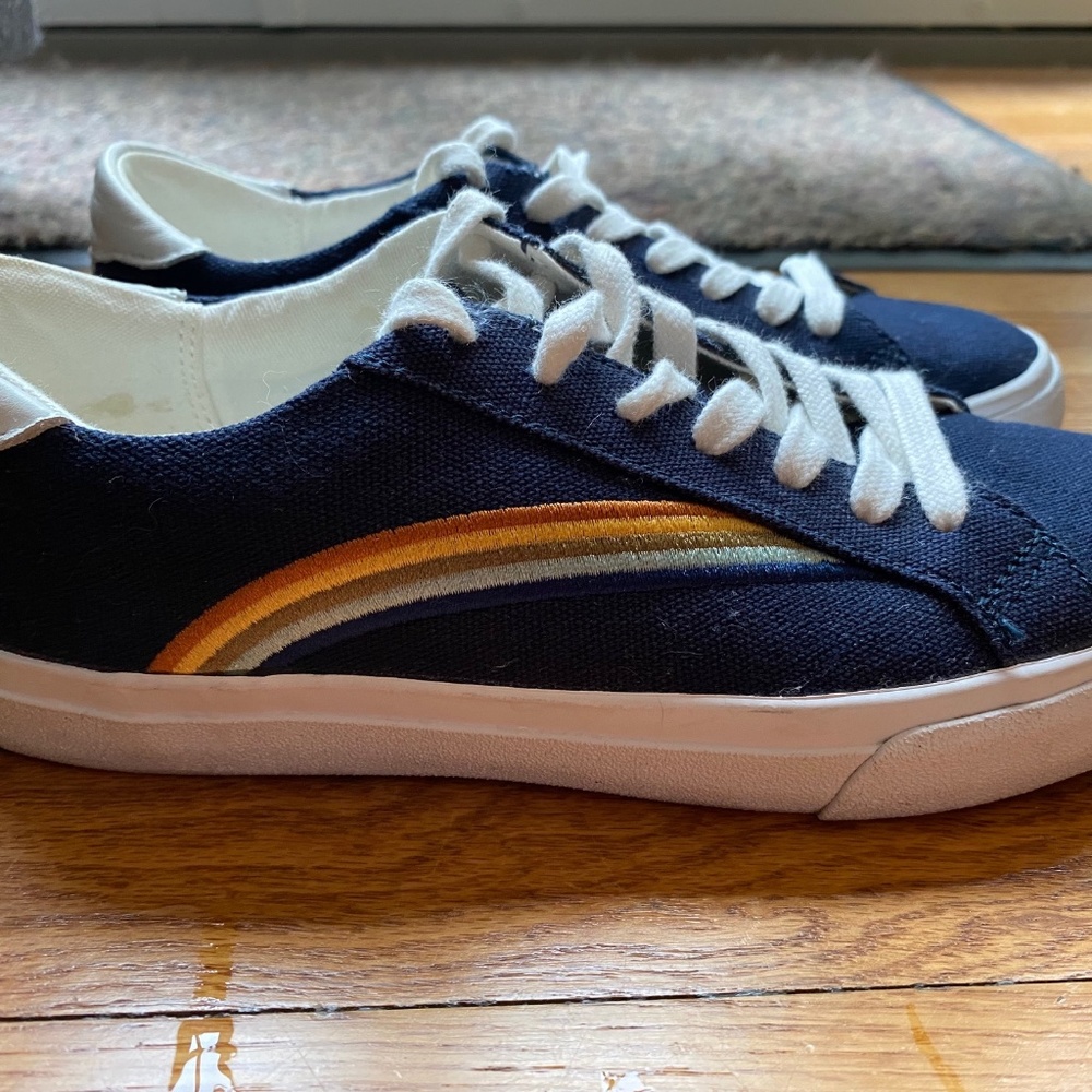 Madewell rainbow sneakers, fantastic condition